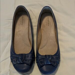 Sonoma Women's Dark Blue Flats with Bow Accent